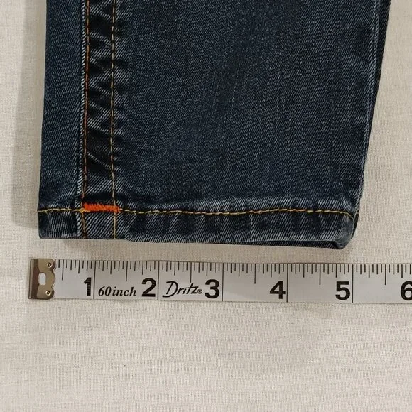 True Religion Halle Super Skinny Jeans Womens Size 31 Mid Rise Denim Blue - Picture 14 of 16